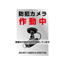 アズワン(AS ONE) 220x150mm 防犯用ステッカー(防犯カメラ/2枚) EA983TS-47 入数:1組(2枚入)(3)