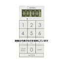 ドリテック デジタルタイマー「スリムキューブ」 ホワイト T-617WT 入数:1個