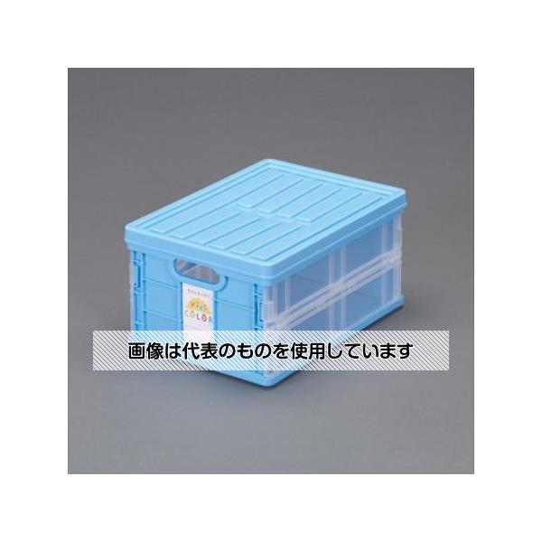Trays - アズワン(AS ONE) 258x358x177mm/11.8L 折畳コンテナ(ブルー) EA506AJ-21 入数：1台