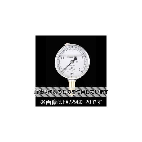 エスコ 100mm/0-5.0MPa 圧力計(グリセリン入) EA729GF-50 入数：1個