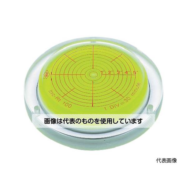 アズワン(AS ONE) 取付穴付角度計付丸台型アイベル水平器 INC-RT125 入数：1個
