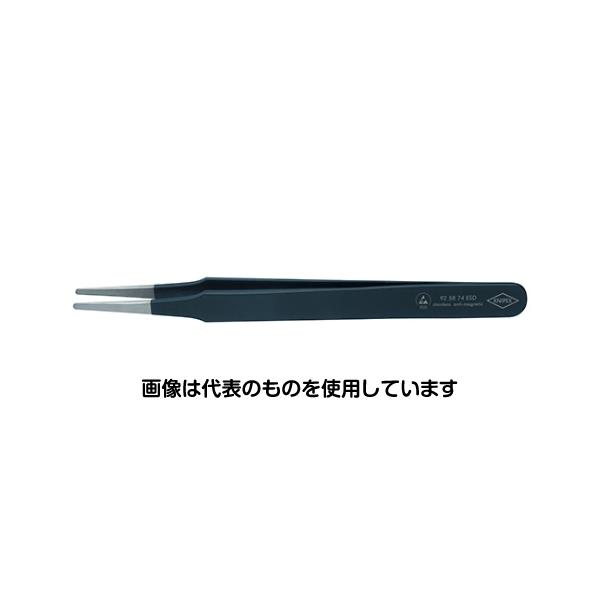 【アズワン AS ONE】実験室設備 工具類 工具、道具 ●材質は非磁性のステンレス。 ●ESDコーティング：表面抵抗約100000オームのつや消し黒仕上げ。 ●先端部はつや消し仕上げ。 ●部品をつかみやすい先端部。 ●ストレートタイプ ●丸型の先端部の幅は約2mm。 ●つかみ面はフラットで、部品に傷をつけません。 商品の仕様 ●質量(g)：19 【※ご注意ください】商品は代表の画像を使用しています。