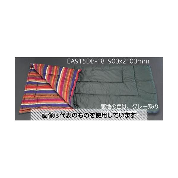 エスコ 900x2100mm シュラフ EA915DB-18 入数：1枚