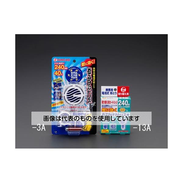 【アズワン AS ONE】実験室設備 工具類 工具、道具 商品の仕様 ●コード品番：EA941B-3A用詰替えカートリッジ ●蚊成分の駆除および忌避に ●有効成分：メトフルトリン(ピレスロイド成分) ●効果持続時間：240時間(40日) ●コード品番：EA941B-13A 【※ご注意ください】商品は代表の画像を使用しています。
