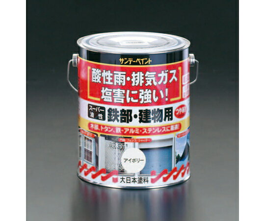 エスコ 3.0L 油性・多目的塗料/鉄部・建物用(白) EA942EC-31 入数：1缶 2