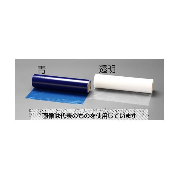 【アズワン AS ONE】実験室設備 工具類 工具、道具 商品の仕様 ●幅：100mm ●長さ：100m ●材質：ポリエチレン ●厚み：0.05mm ●材質：基材：ポリエチレン、粘着剤：アクリル系 ●色：ブルー ●引張強度：2.4kg／mm2 ●伸び：180％ ●標準接着力：160g／25mm ●巻き戻し力：50g／25mm ●アルミ、ステンレス等の金属板、アルミサッシ、プラスチック板、化粧板などに 【※ご注意ください】商品は代表の画像を使用しています。