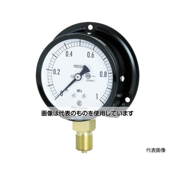 アズワン(AS ONE) 普通形圧力計(B枠立形・φ75・G3/8B・0.0〜1.60Mpa) AC20-231-1.6...