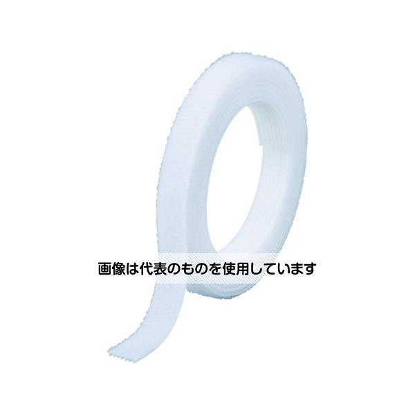 トラスコ中山 マジックバンド?結束テープ両面 幅10mmX長さ30m白 MKT-10W-W 1巻