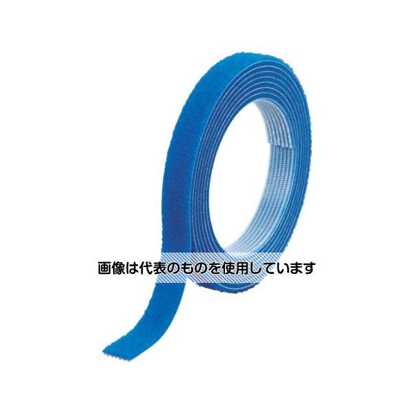 トラスコ中山 マジックバンド結束テープ両面 幅40mmX長さ5m青 MKT-40V-B 入数：1巻