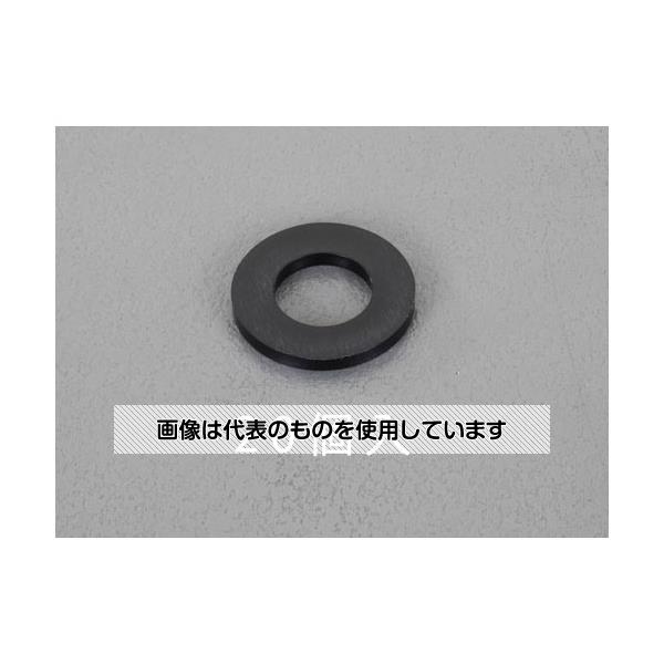 エスコ M4/4.3x9.0x0.8mm 平ワッシャー(ナイロン製/黒/20枚 EA949ZB-4 入数：1パック(20個入)