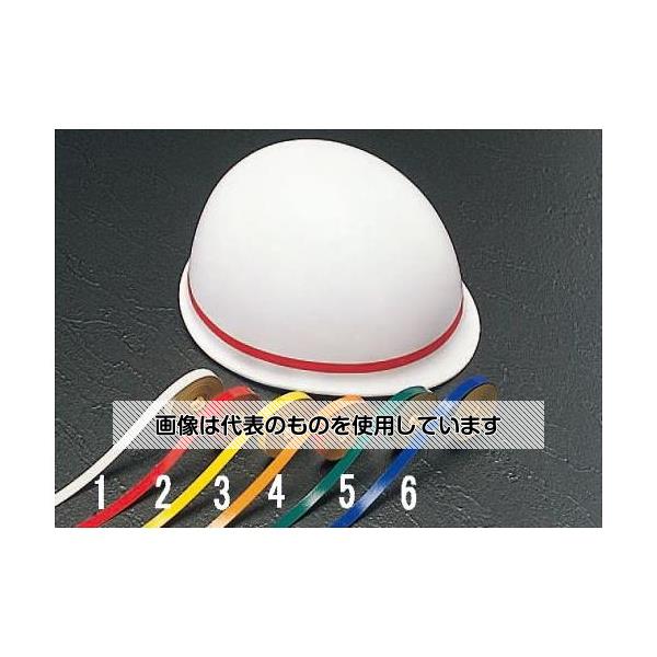 エスコ 10x700mm ヘルメット用反射テープ(黄10枚x1巻) EA983G-3 入数：1巻