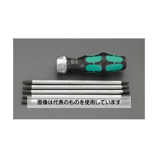 エスコ [Hexagon]ドライバー(差替・ラチェット式) EA564AR-2 1セット