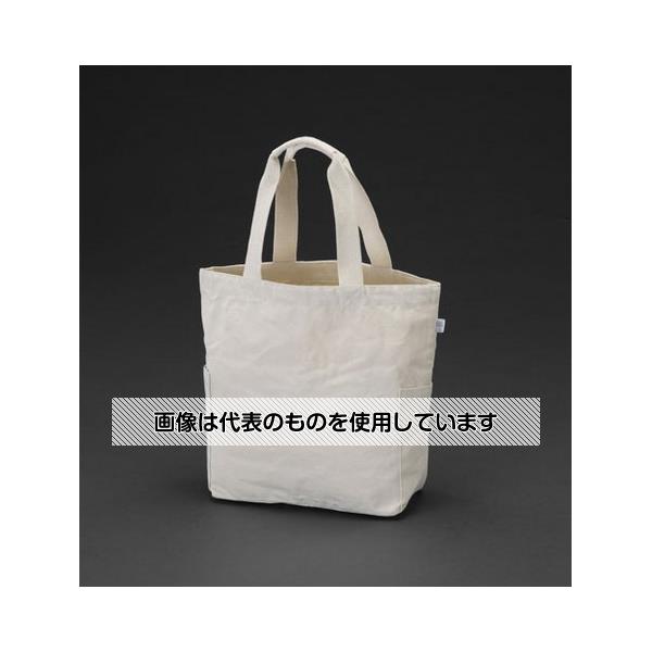 エスコ 300x130x360mm トートバッグ(キャンバス) EA927AM-4 入数：1個