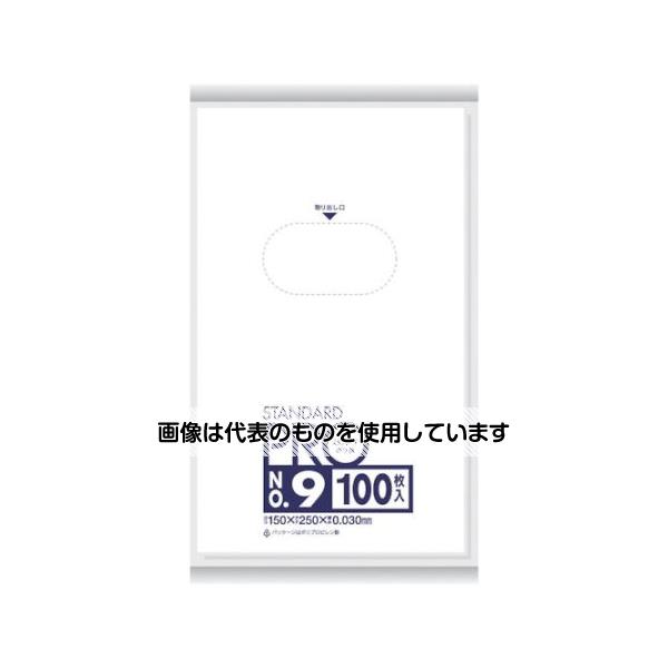 日本サニパック スタンダードポリ袋9号(0.03mm)1袋(100枚入) L-09 入数：1袋(100枚入)