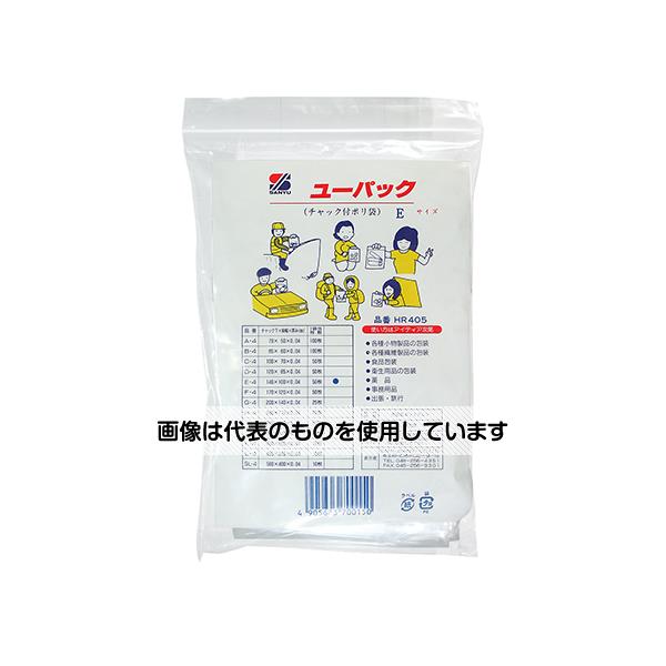 三友産業 チャック付ポリ袋 140mm×100mm×0.04mm 50個入 HR-405 入数：1パック(50個入)