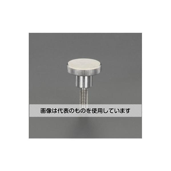 エスコ M6x16mm/φ24mm ローレットノブ(雄ねじ/ステンレス製) EA948BC-7A 入数：1個