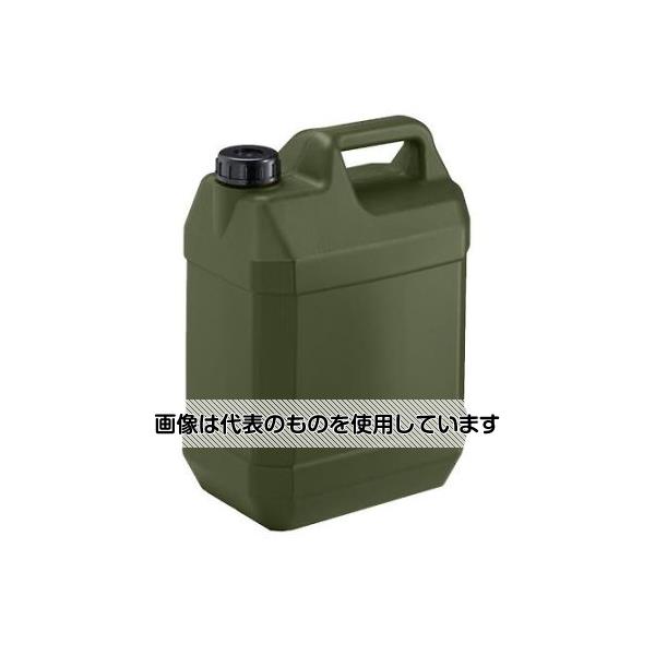 アズワン(AS ONE) 5L ポリタンク(遮光性/モスグリーン/ノズル無) EA508AT-332 入数：1個