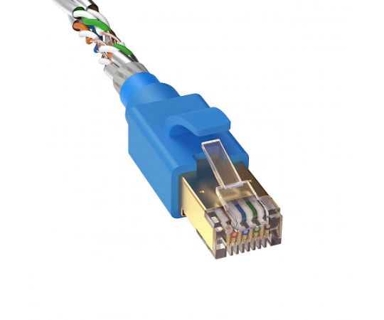 �������(AS ONE) 3 m LAN�����֥�(CAT8/ScTP������/�֥롼) EA764BB-454 ������1��