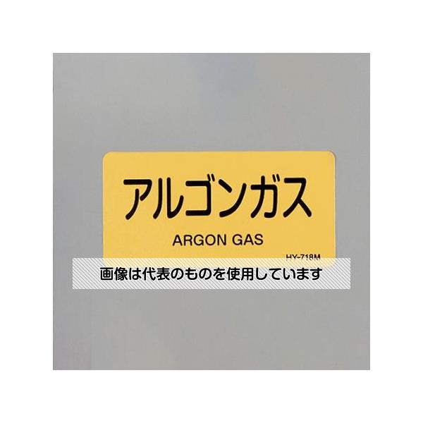 アズワン(AS ONE) 40x 80mm JIS配管識別ステッカー(アルゴンガス/10枚) EA983MJ-27 入数：1組(10枚入)