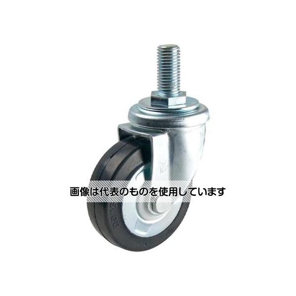 アズワン(AS ONE) 100mm キャスター(自在金具・ねじ式・ゴム) EA986PT-331 入数：1個