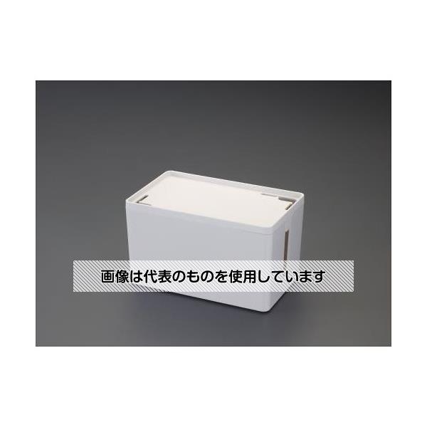 エスコ 400x160x132mm ケーブル収納BOX(ホワイト) EA815HZ-123 入数：1個