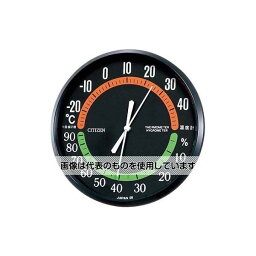 リズム（時計） 温湿度計 TM42 クロ 黒 9CZ013-002 入数：1個