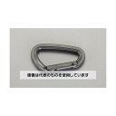 エスコ 75mm カラビナフック(プラスチック製/黒) EA638JG-33 入数:1個