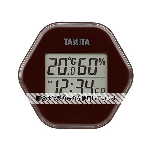 タニタ デジタル温湿度計 ブラウン TT-573-BR 入数：1個