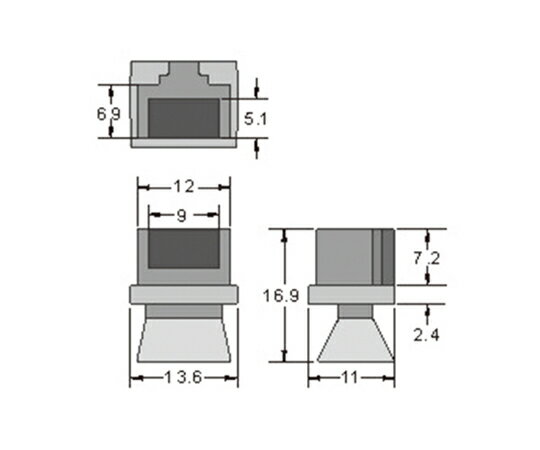 アズワン(AS ONE) RJ45コネクタージャック用保護カバー(10個) EA764BK-22 入数：1...