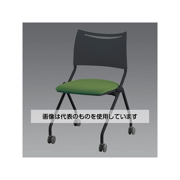 アイリスチトセ ビジネスチェアー(ブラック/グリーン) EA956XE-49A 入数：1脚
