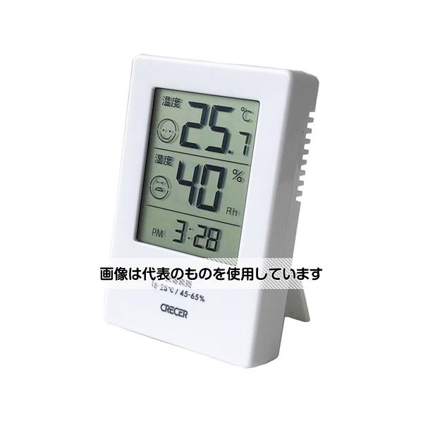 CRECER デジタル時計付温湿度計 100個入 CR-2600W 入数：1ケース(100個入)