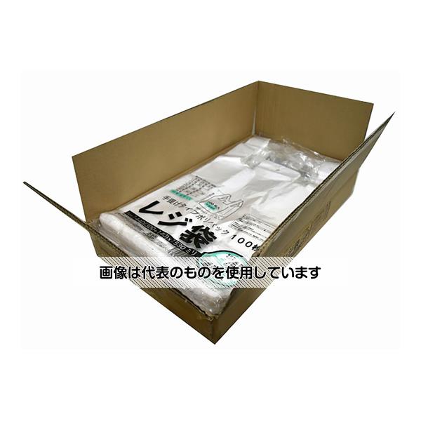 アズワン(AS ONE) ケース売：レジ袋半透明 東45西45号 300(440)×530(100枚×10冊) 00723245 入数：1箱(100枚×10冊入)