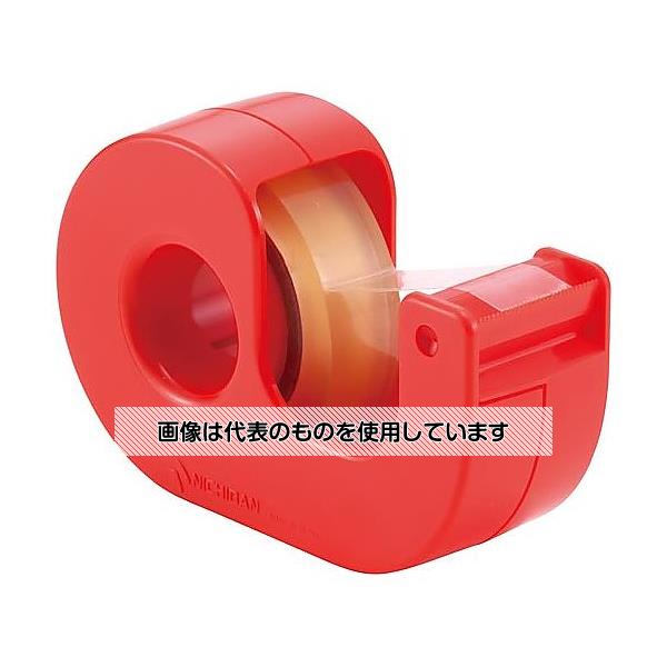 ニチバン セロテープ小巻カッター付まっすぐ切れる Cレッド CTー12DCC 入数：1個