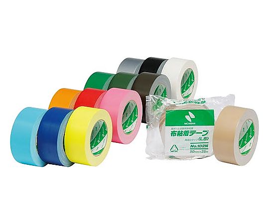 ニチバン 布粘着カラーテープ 50mm×25m ピンク 102N11-50 1巻 [2]