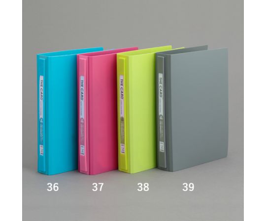 アズワン(AS ONE) 180枚 カード・名刺ホルダー(グレー) EA762CJ-39 入数:1冊