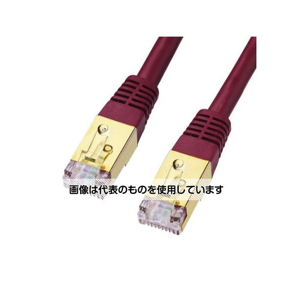 アズワン AS ONE 2 m LANケーブル CAT7/SCTPタイプ/ワインレッド EA764BB-81 入数：1個