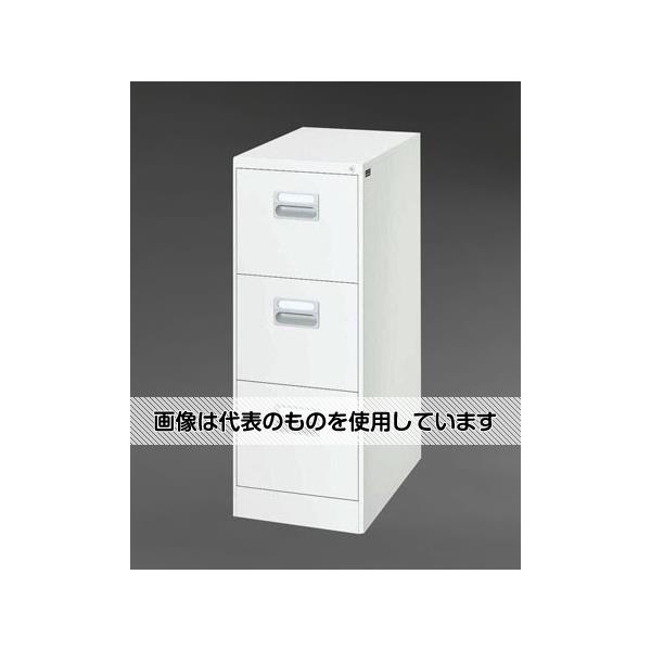 エスコ 387x620x1015mm/3段(A4) キャビネット EA954DC-19 入数:1台