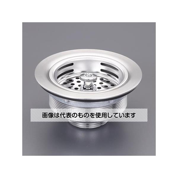 【アズワン AS ONE】実験室設備 実験台 実験台 商品の仕様 ●呼：40A ●上部外径：114・5mm ●ねじ径：G1-1/2普通ねじ ●重量(g)：320 ●材質：本体：SUS304、カゴ：SUS304・合成ゴム 締付ナット：亜鉛ダイカスト ●セット内容／付属品：菊型カゴ付 【※ご注意ください】商品は代表の画像を使用しています。