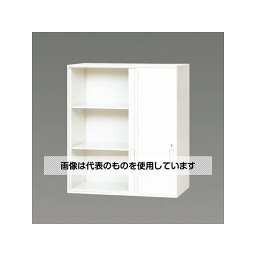 エスコ 900x500x1030mm 収納庫(3枚引き戸) EA954DK-16 入数：1台