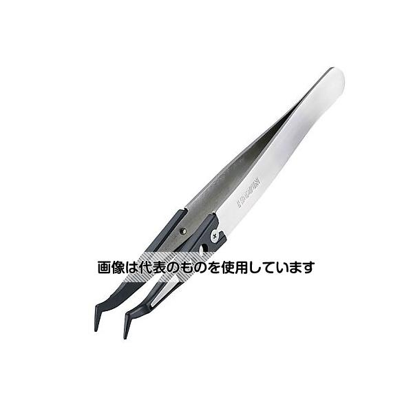 ホーザン ESDチップピンセット 先端幅1.0mm(R型) P-642-S 入数：1個