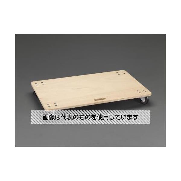 エスコ 600x900mm/150kg ドーリー(木製) EA520AD-61A 入数：1台