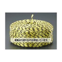 エスコ 10.0mmx300m PPロープ(黒/黄) EA628PP-121 入数:1巻