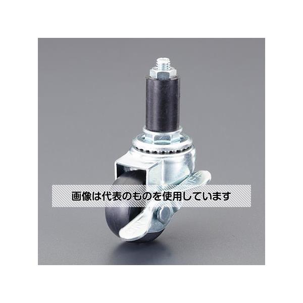 アズワン(AS ONE) 50mm/18mm キャスター(自在金具・ブレーキ付・パイプ用 EA986PT-845 入数：1個