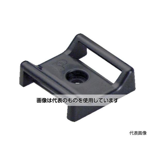 パンドウイットコーポレーション タックタイ用タイマウント M3ネジ止め 黒(100個入) ABMT-S6-C20 1袋(1..