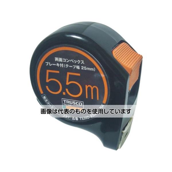 溫度計 - トラスコ中山 両面コンベックス25巾5.5mブレーキ付 ブラック TERC-2555B-BK 入数：1個