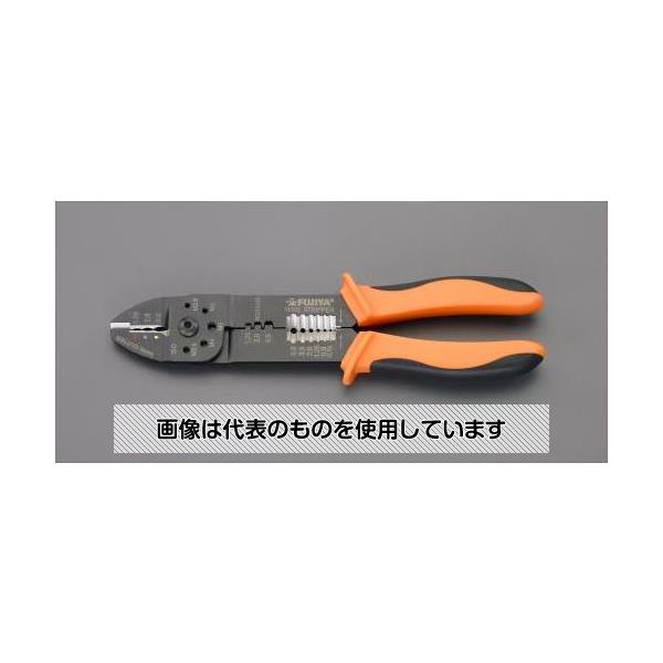 エスコ 1.25-5.5mm2 圧着ペンチ(ファストン端子用) EA538FD-2 入数：1個 1