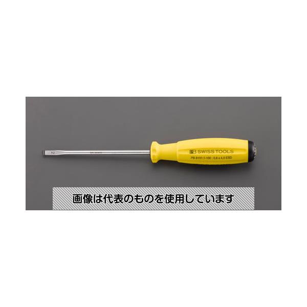 【アズワン AS ONE】実験室設備 工具類 工具、道具 ●導電性グリップの為、静電気を逃します。 商品の仕様 ●刃幅×刃厚：(‐)2.5×0.4mm ●軸長：80mm ●ESD 【※ご注意ください】商品は代表の画像を使用しています。