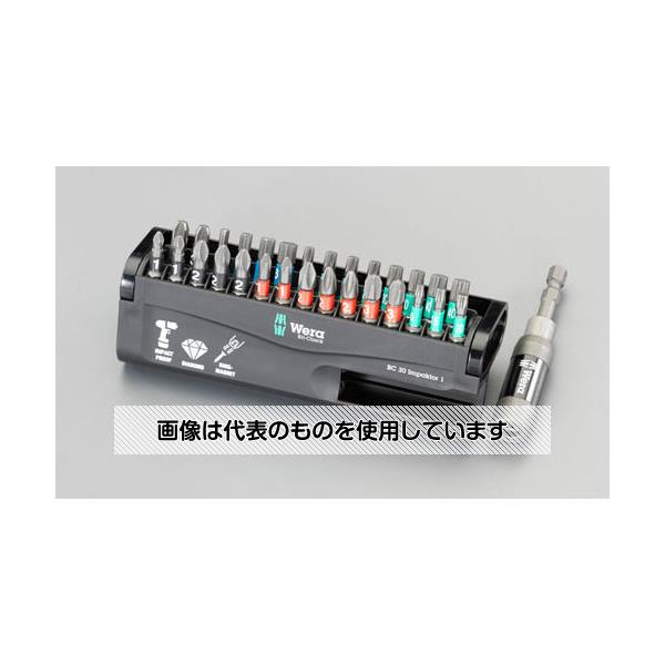 【アズワン AS ONE】実験室設備 工具類 工具、道具 商品の仕様 ●メーカー：Wera ●型番：057690 ●〈セット内容〉 ●インパクトビットホルダー：75mm(六角対辺1/4”) ●ポジビット：#1(2本) ●TORXビット：T10・T15 ●Hexビット：3mm ●インパクト(＋)ビット：#1(2本)・#2(3本)・#3(2本) ●インパクトポジビット：#2(3本)・#3(2本) ●インパクトTORXビット：T20(2本)・T25(3本)・T30(2本)・T40(2本) ●インパクトHexビット：4・5・6mm ●ビット全長：25mm 【※ご注意ください】商品は代表の画像を使用しています。