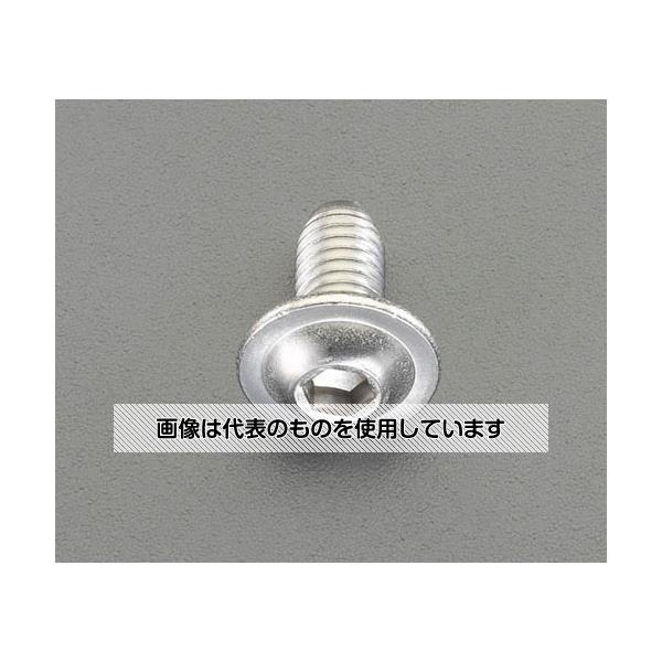 エスコ M4x15mm フランジボタン(ステンレス/8本) EA949MN-415 入数：1袋(8本入)