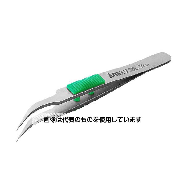 アズワン(AS ONE) ラバーグリップ付ステンレスピンセット先細鷲型 115mm No.215 入数：1本